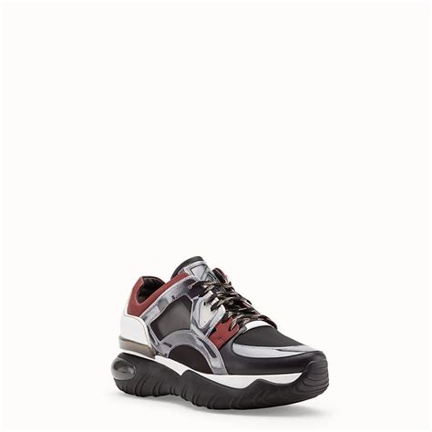 fendi multicolour leather sneakers